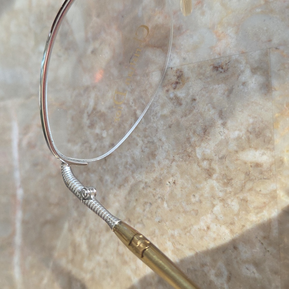 Dior Women's Glasses in Gold and Silver - Picture 6 of 6